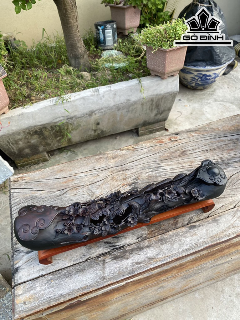 Cầu Như Ý Gỗ Trắc Cao 19 Ngang 60 Sâu 12 (cm)