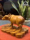 Tượng Trâu Gỗ Hương Cao 22 Ngang 33 Sâu 21 (cm)