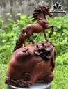 Tượng Ngựa Phong Thủy (Nhất Mã Phi Thiên) Gỗ Trắc Cao 45 Ngang 30 Sâu 20 (cm)