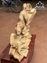 Tượng Báo Săn Mồi Gỗ Ngọc Am Cao 46 Ngang 71 Sâu 26 (cm)