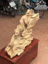 Tượng Báo Săn Mồi Gỗ Ngọc Am Cao 46 Ngang 71 Sâu 26 (cm)