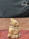 Tượng Chuột Phong Thủy Gỗ Ngọc Am Cao 27 Ngang 18 Sâu 14 (cm)