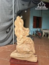 Tượng Đạt Ma Sư Tổ Gỗ Ngọc Am Cao 78 Ngang 42 Sâu 21 (cm)