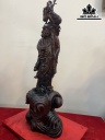 Tượng Đạt Ma Sư Tổ Gỗ Trắc Cao 70 Ngang 25 Sâu 22 (cm)
