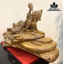 Tượng Tế Công Gỗ Hương Cao 36 Ngang 57 Sâu 32 (cm)
