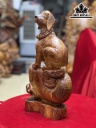 Tượng Chó Gỗ Cẩm Cao 42 Ngang 22 Sâu 16 (cm)