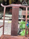 Bộ Tai Quan Gỗ Cẩm Ghế  Mặt 62-50 Cao 127 Đôn 48-38 Cao 70 (cm)