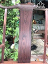 Bộ Tai Quan Gỗ Cẩm Ghế  Mặt 62-50 Cao 127 Đôn 48-38 Cao 70 (cm)
