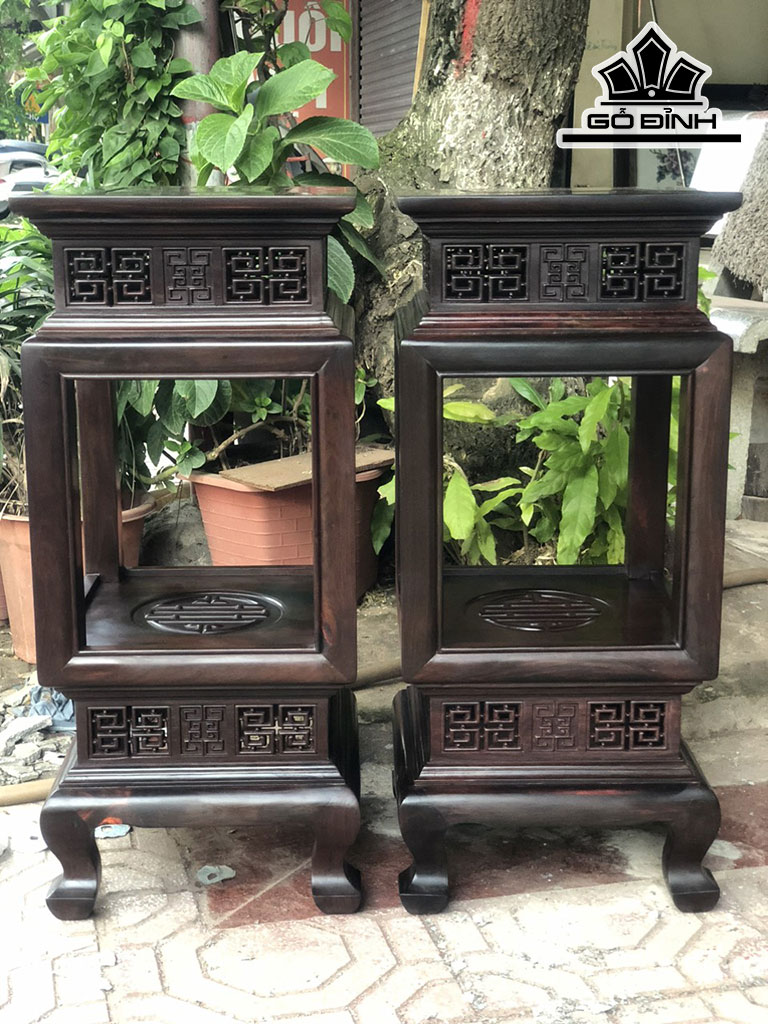 Đôn Đèn Gỗ Trắc Cao 60 Ngang 30 Sâu 30 (cm)