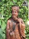 Tượng Gia Cát Lượng Gỗ Cẩm Cao 86 Ngang 31 Sâu 30 (cm)