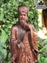 Tượng Gia Cát Lượng Gỗ Cẩm Cao 86 Ngang 31 Sâu 30 (cm)