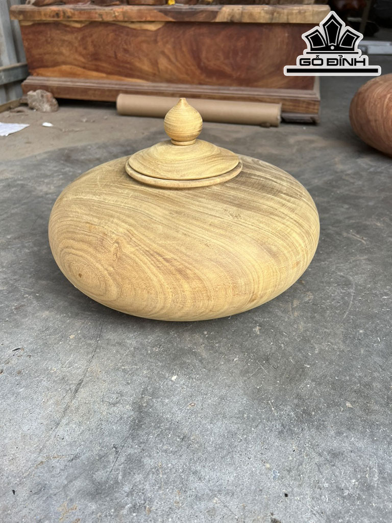 Chum Phú Quý Gỗ Cẩm Vàng Cao 20 Đường Kính 33 (cm)