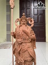 Tượng Quan Công Gỗ Hương Cao 70 Ngang 28 Sâu 22 (cm)