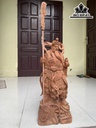 Tượng Quan Công Gỗ Hương Cao 70 Ngang 28 Sâu 22 (cm)