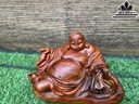 Tượng Phật Di Lặc Gỗ Sưa Cao 15 Ngang 21 Sâu 11,5 (cm)