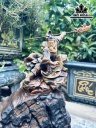 Tượng Quan Công Gỗ Bách Xanh Cao 38 Ngang 20 Sâu 10 (cm)
