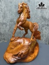 Tượng Ngựa Phong Thủy (Nhất Mã Phi Thiên) Gỗ Hương Cao 42 Ngang 36 Sâu 20 (cm)