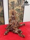 Tượng Phật Di Lặc Gỗ Cẩm Cao 58 Ngang 25 Sâu 17 (cm)