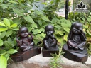 Bộ Tam Không Gỗ Trắc Cao 12 Ngang 10 Sâu 6 (cm)