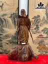 Tượng Quan Công Gỗ Sưa Cao 58 Ngang 42 Sâu 30 (cm)