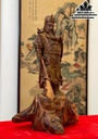 Tượng Quan Công Gỗ Sưa Cao 58 Ngang 42 Sâu 30 (cm)