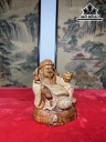 Tượng Thần Tài Gỗ Sưa Cao 13 Ngang 10,5 Sâu 10 (cm)