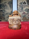 Tượng Thần Tài Gỗ Sưa Cao 13 Ngang 10,5 Sâu 10 (cm)