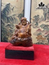 Tượng Thần Tài Gỗ Sưa Cao 26 Ngang 25 Sâu 16 (cm)