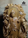 Tượng Phật Bà Quan Âm Gỗ Ngọc Am Cao 70 Ngang 33 Sâu 12 (cm)