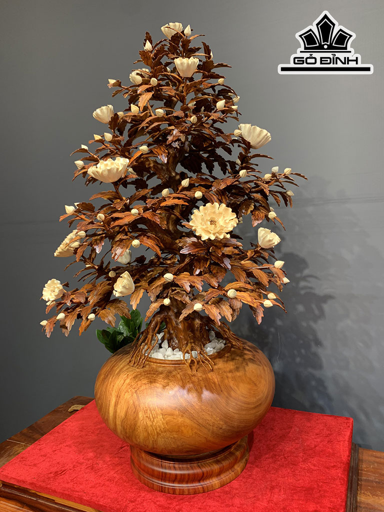 Cây Phù Dung Gỗ Sưa Cao 94 Ngang 55 Sâu 60 (cm)