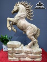 Tượng Ngựa Phong Thủy (Nhất Mã Phi Thiên) Gỗ Xá Xị Cao 70 Ngang 45 Sâu 20 (cm)