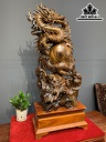 Tượng Rồng ( Nhất Long) Gỗ Bách Xanh Cao 105 Ngang 45 Sâu 24 (cm)
