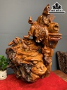Tượng Tế Công Gỗ Hương Cao 86 Ngang 55 Sâu 35 (cm)