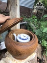 Bình Ủ Trà Gỗ Gụ Cao 31 Đường Kính 32 (cm)