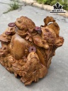 Tượng Ngũ Cóc Chấn Chum Tiền Gỗ Hương Cao 62 Ngang 82 Sâu 42 (cm)
