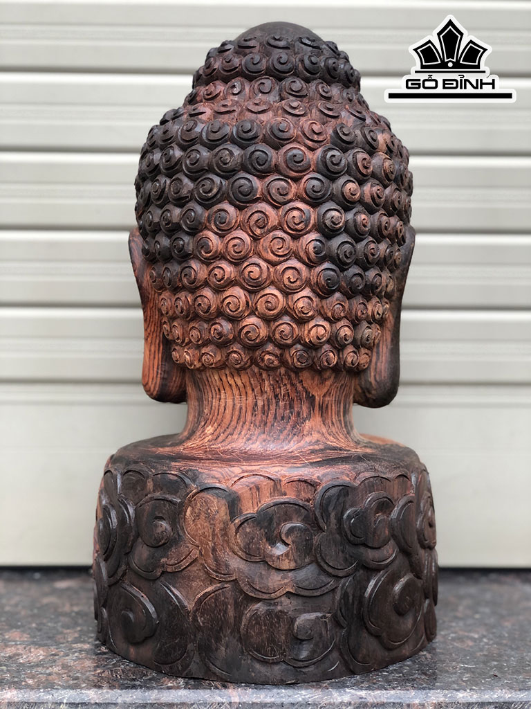 Tượng Diện Phật Tổ Gỗ Trắc Cao 37 Ngang 20 Sâu 20 (cm)