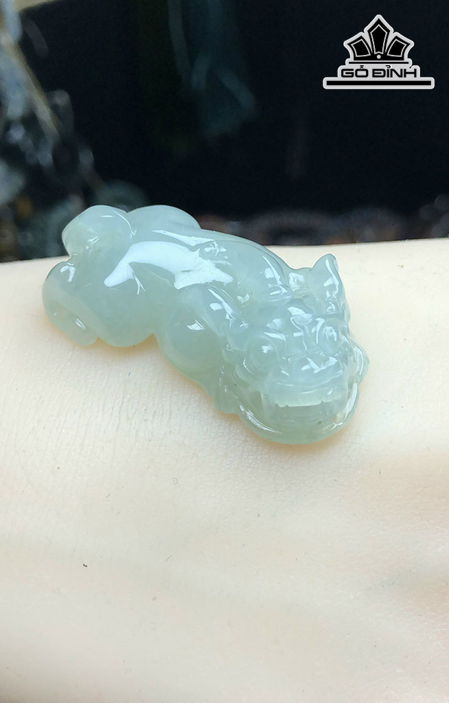 Mặt Dây Chuyền Tỳ Hưu Đá Cẩm Thạch Cao 38 Ngang 19 Sâu 12 (mm) 15gr