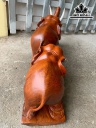 Gia Đình Voi Gỗ Hương Cao 32 Ngang 76 Sâu 17 (cm)
