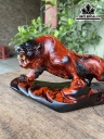 Tượng Hổ Phong Thủy Gỗ Trắc Cao 11 Ngang 26 Sâu 7,5 (cm)