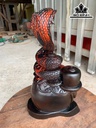 Tượng Rắn Phong Thủy Gỗ Trắc Cao 33 Ngang 19 Sâu 13 (cm)