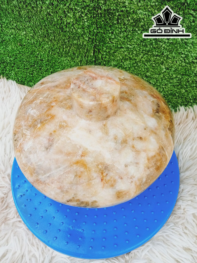 Tác Phẩm Chum Đá Thạch Anh Cao 16 Đường Kính Hạt 19 (cm) 6.6kg