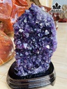 Tinh Thể Đá Thạch Anh Tím Tự Nhiên Cao 26 Sâu 15 (cm) 3.4 kg Luôn đế