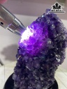 Tinh Thể Đá Thạch Anh Tím Tự Nhiên Cao 26 Sâu 15 (cm) 3.4 kg Luôn đế