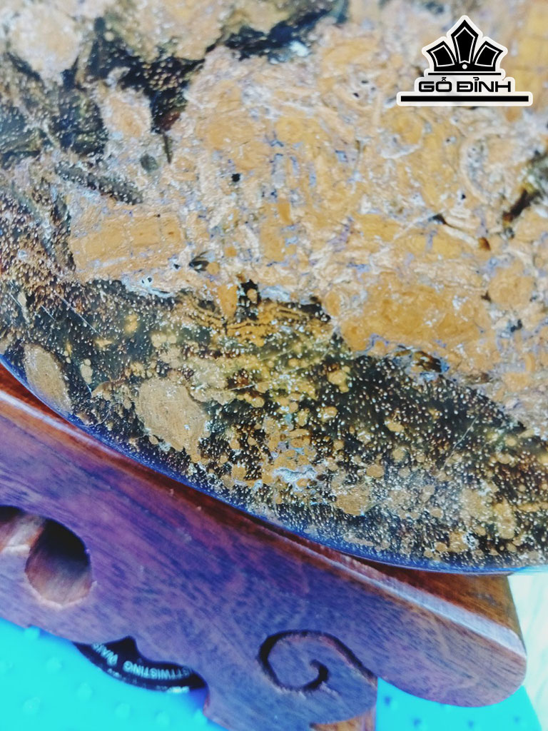 Tác Phẩm Trống Cơm Gỗ Hóa Ngọc Cao 20 Đường Kính Hạt 17 (cm) 4,5kg