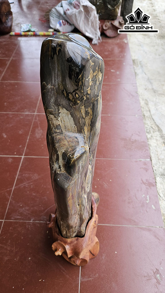 Tác Phẩm Gỗ Hóa Thạch Cao 95 Ngang 23 (cm) 30kg