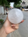 Bi Cầu Đá Thạch Anh Trắng Đường Kính Hạt 9.3(cm) 1,2kg