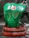 Tác Phẩm Đá Malachite Cao 17 Ngang 11.5(cm) 2,058kg