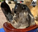 Tác Phẩm Đá Thạch Anh Khói ( Smoky Quartz ) Cao 12,5 Ngang 13 (cm) 1,32kg