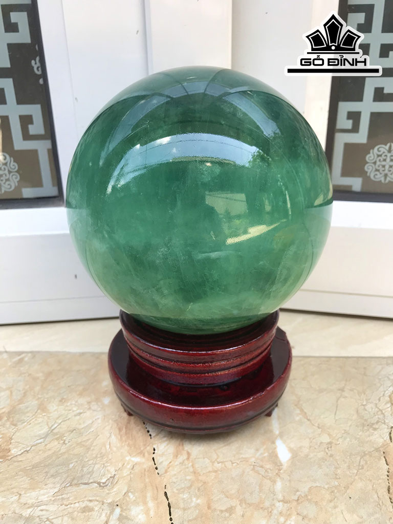 Bi Cầu Đá Emerald Đường Kính Hạt 14.5(cm) 4,38kg