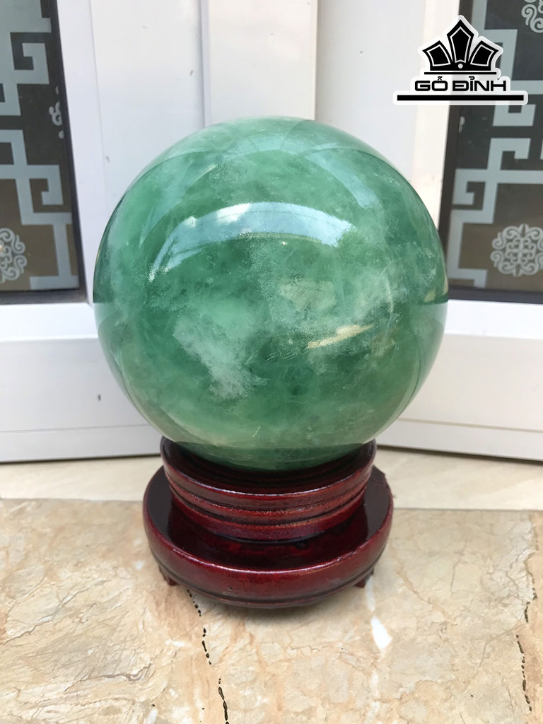 Bi Cầu Đá Emerald Đường Kính Hạt 14.5(cm) 4,38kg